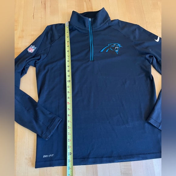 Nike NFL 🏈 Carolina Panthers Coach Half-Zip Pullover Dri-Fit Medium - Picture 5 of 10
